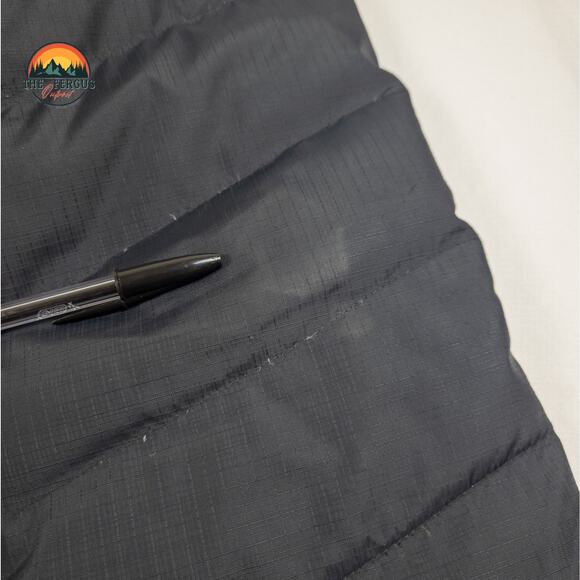 Columbia Down Puffer Jacket Black Full-Zip Autumn Park Gorpcore Men's XL Tall - Picture 7 of 16